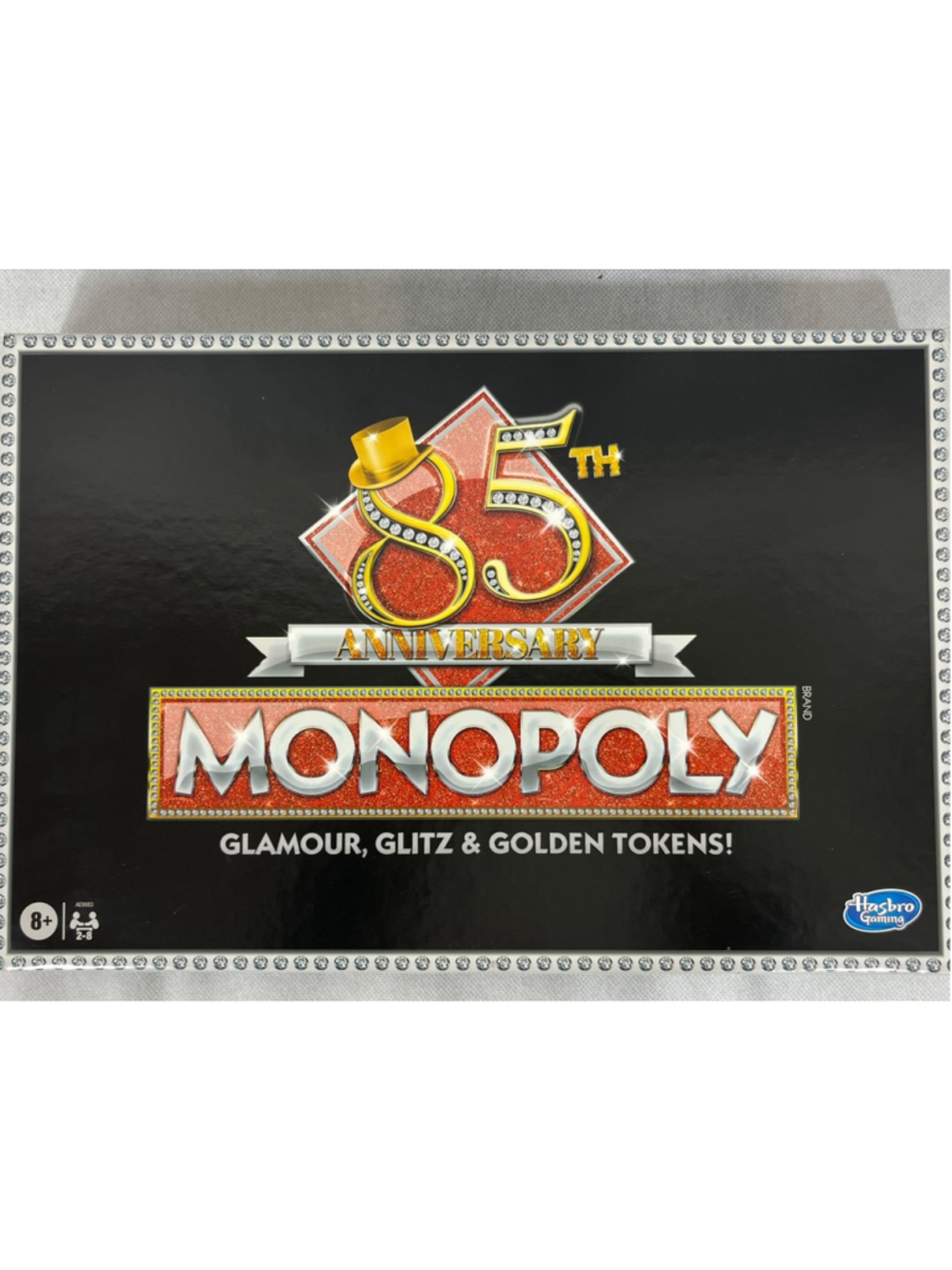 Monopoly 85th Anniversary Edition Board Game by Hasbro New Sealed Golden Tokens